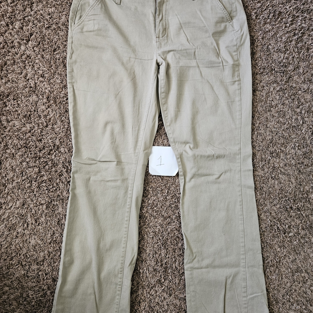 Aeropostale Women's Tan Boot Cut Pants 12 long